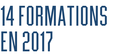 14 formations en 2017