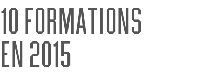 10 formations                      en 2015