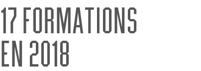 17 formations            en 2018