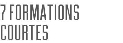 7 formations courtes