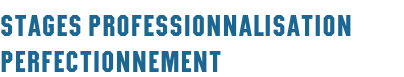 Stages professionnalisation perfectionnement
